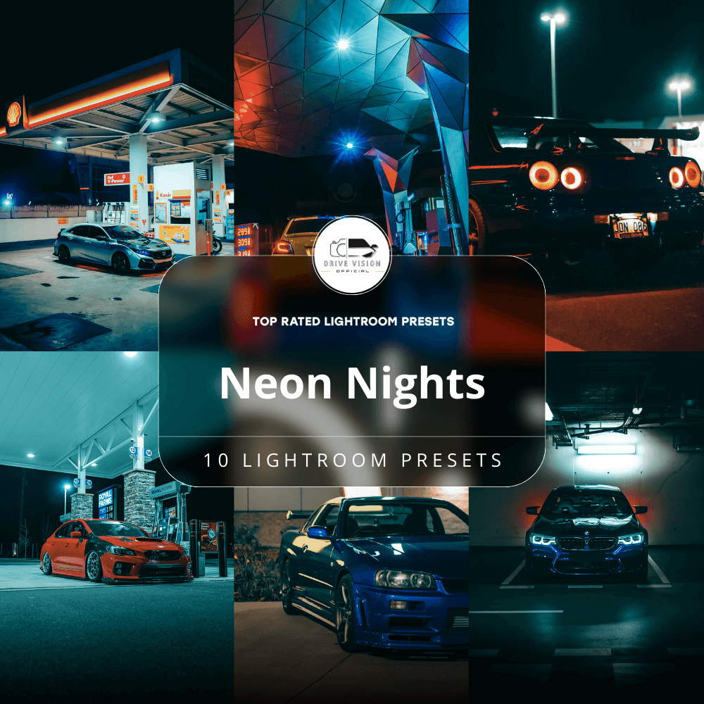 Neon Nights - Car Lightroom Preset Pack (10 Presets)