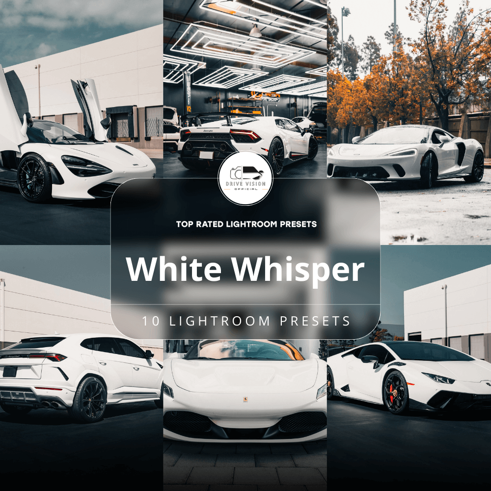 White Whisper - Car Lightroom Preset Pack (10 Presets)