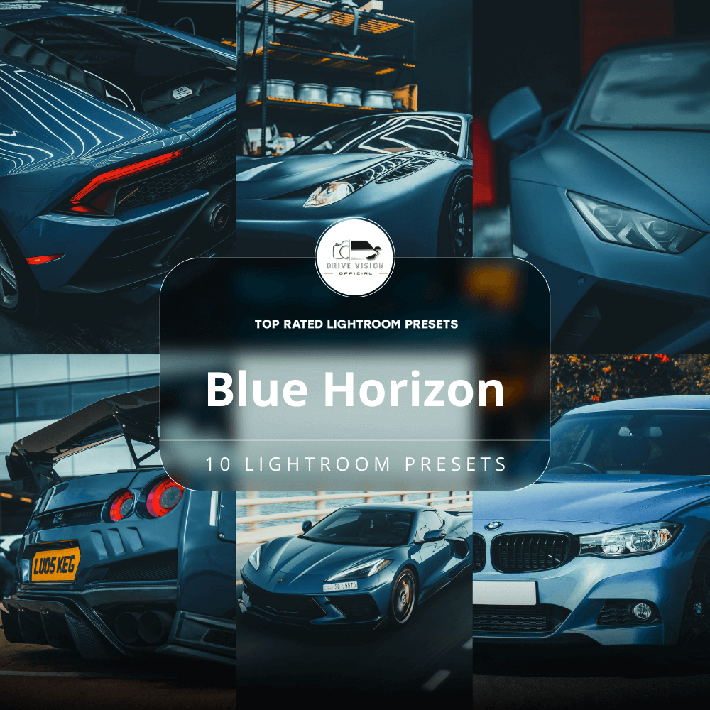 Blue Horizon - Car Lightroom Preset Pack (10 Presets)