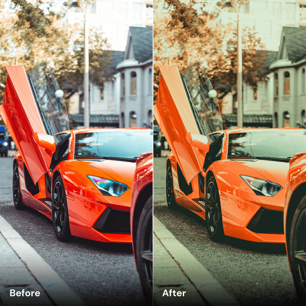 Amber Aura - Car Lightroom Preset Pack (10 Presets)