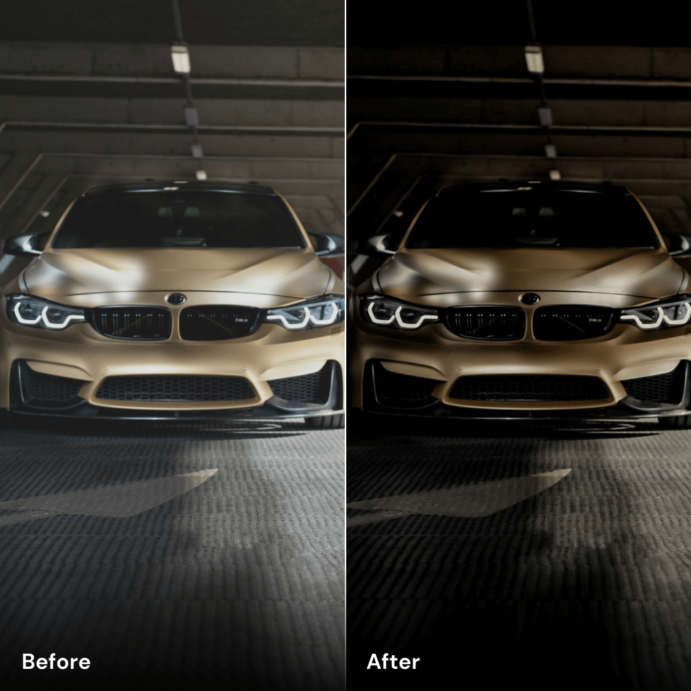 Golden Elegance - Car Lightroom Preset Pack (10 Presets)