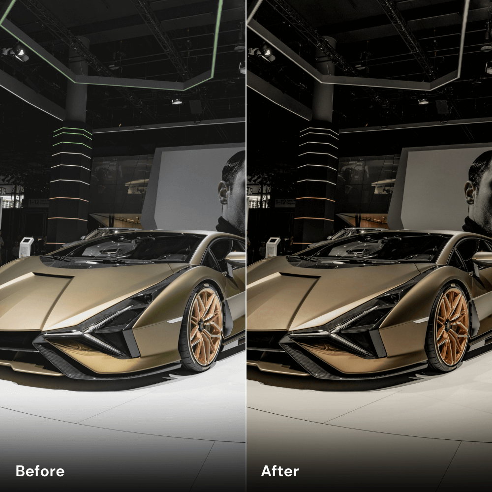 Golden Elegance - Car Lightroom Preset Pack (10 Presets)