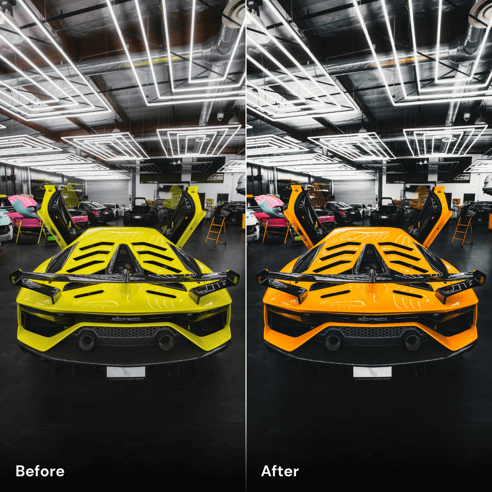 Yellow Blaze - Car Lightroom Preset Pack (10 Presets)