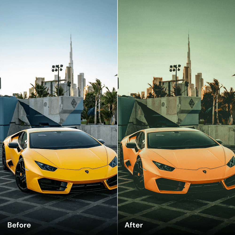 Amber Aura - Car Lightroom Preset Pack (10 Presets)