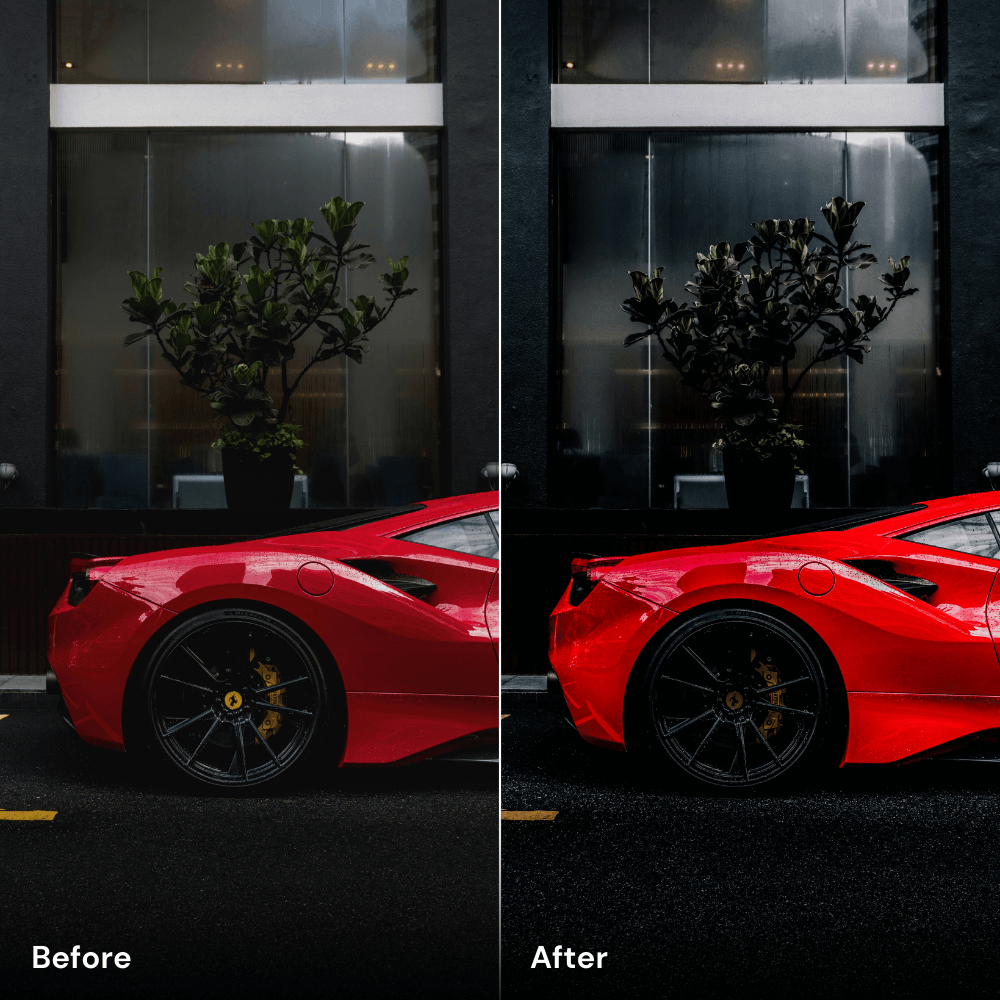 Red Elegance - Car Lightroom Preset Pack (10 Presets)