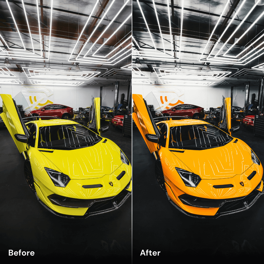 Yellow Blaze - Car Lightroom Preset Pack (10 Presets)