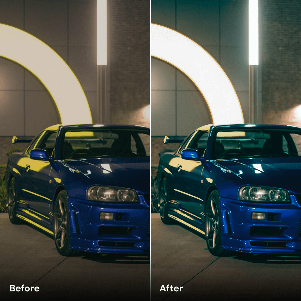 Neon Nights - Car Lightroom Preset Pack (10 Presets)